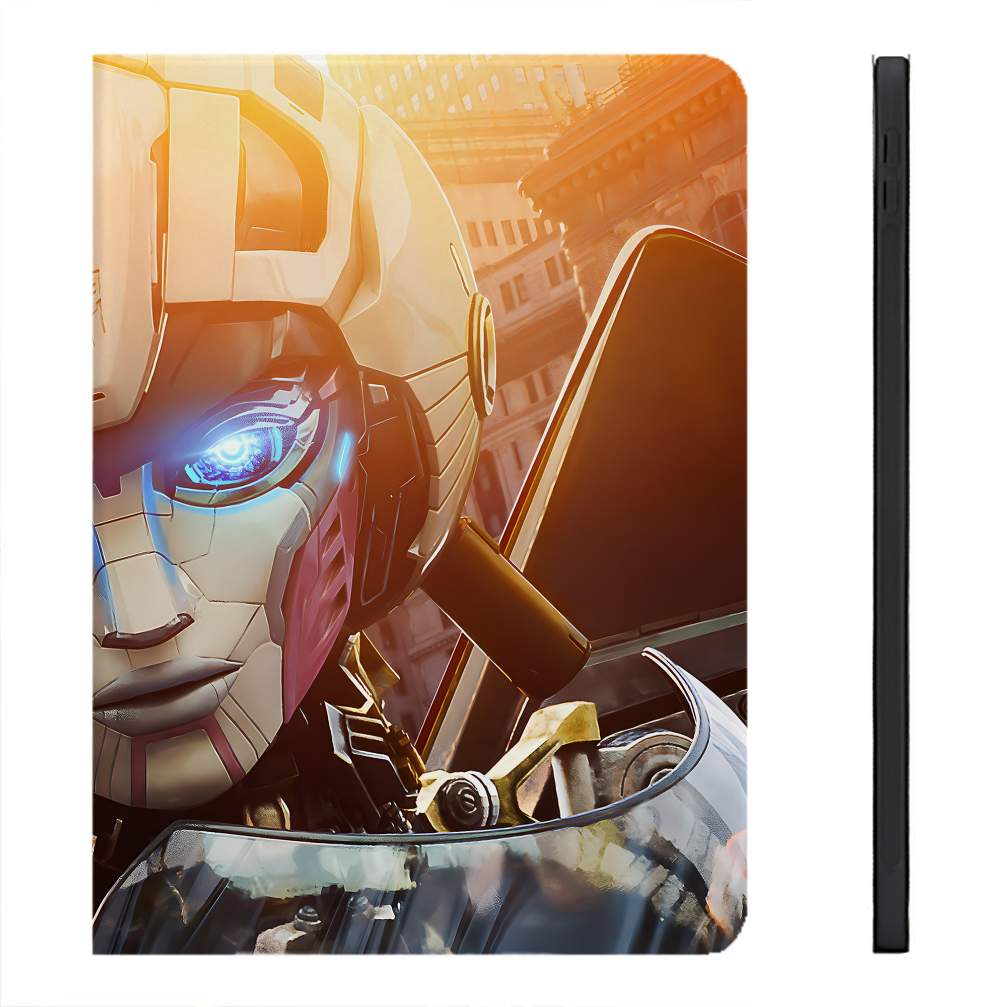 （画像用） Transformers トランスフォーマー IPadケース ペンホルダー付き ブックスタイルデザイン
